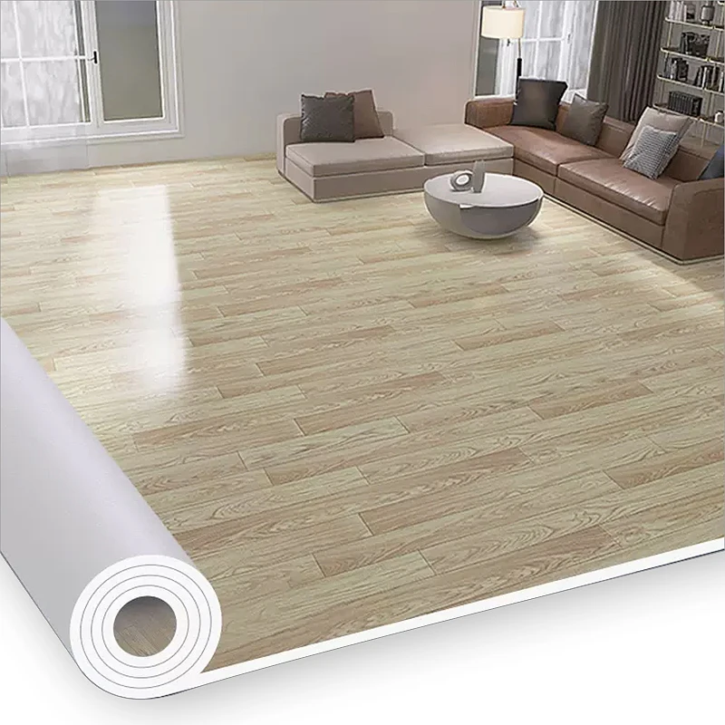 Anti-slip household 1.2mm thick plastic vinyl waterproof suppliers pvc linoleum flooring carpet roll