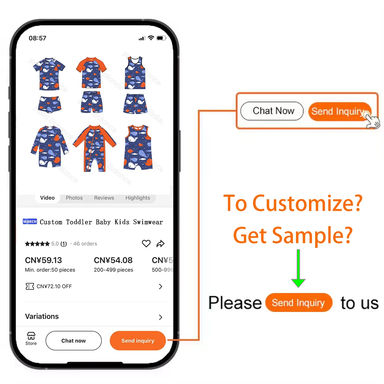 FIELD BALANCE Oeko Tex Custom Toddler Swimsuit Boys Swim Trunks UV Swimwear Kids Swimming Hat Bathing Suits