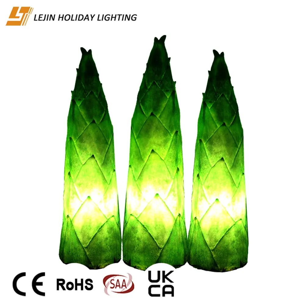 Manufacturer 3D Led Bamboo Shoot Motif Light for Christmas Decorations