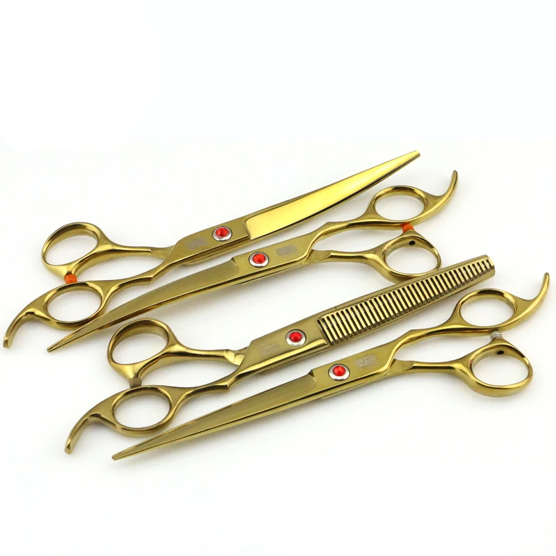 8 inch Stainless steel Hair Shears Barber Scissors Pet Grooming Scissors For Dog Cat Hair Grooming Tools