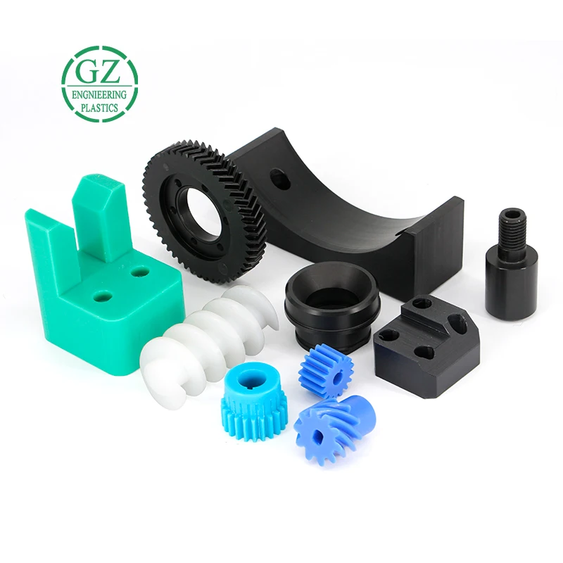 OEM customized UHMWPE PARTS ACCESSORIES plastic cnc service lathe Block tops liner board nylon POM slider