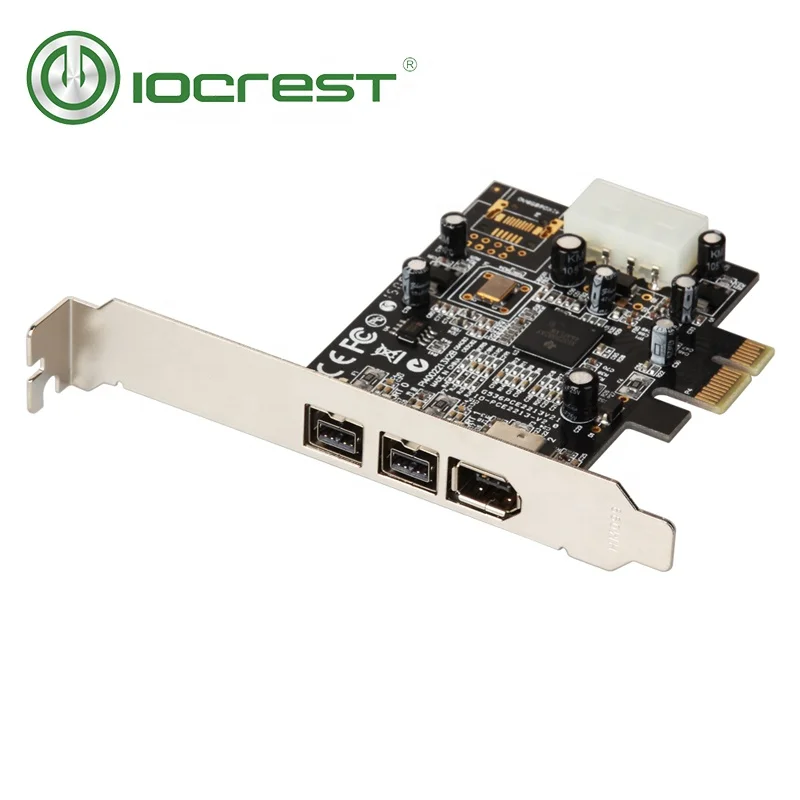 Карта IOCREST с 3 портами 2x 1394b + 1x 1394a firewire ieee 1394 pcie