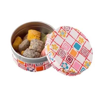 Japanese baked fried food snack prawn cracker with multiple flavors nori (seaweed) kujo-negi (spring onion) kyo-shichimi