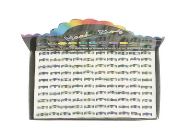 Обручальное кольцо, меняющее цвет, из нержавеющей стали, 4 мм, 100 шт.