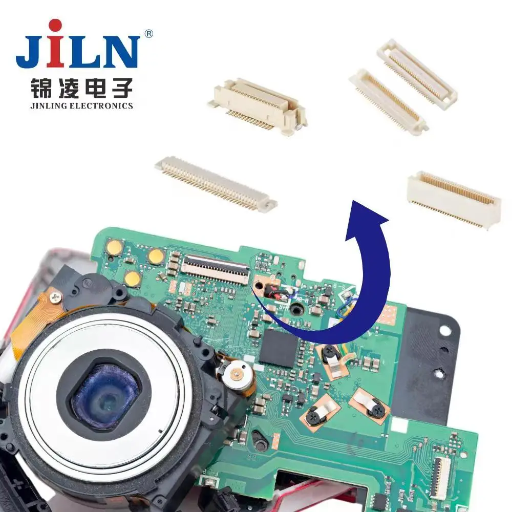 JiLN 0.5mm board to board connector common P-type male H1.23mm80P