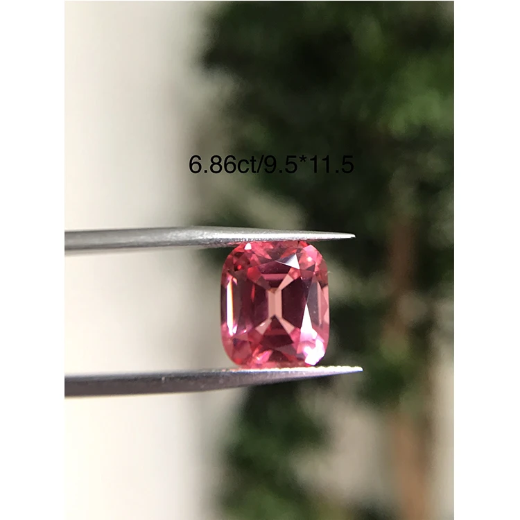 Wholesale Price Radiant Cut Lab Gemstones 7*9mm Radiant Pink Sapphire Lab Grown Pink Sapphire