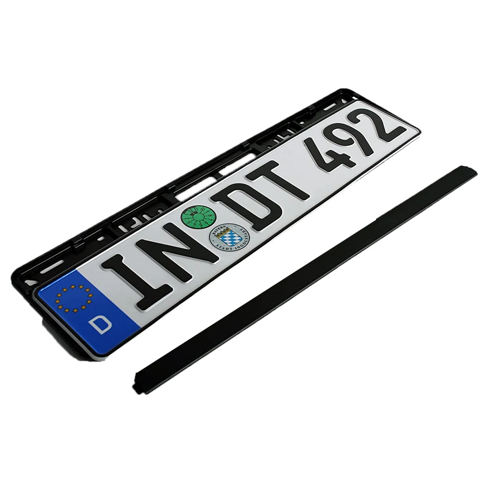 European Standard Size Blank Plate Holder Euro Car License Plate Frame