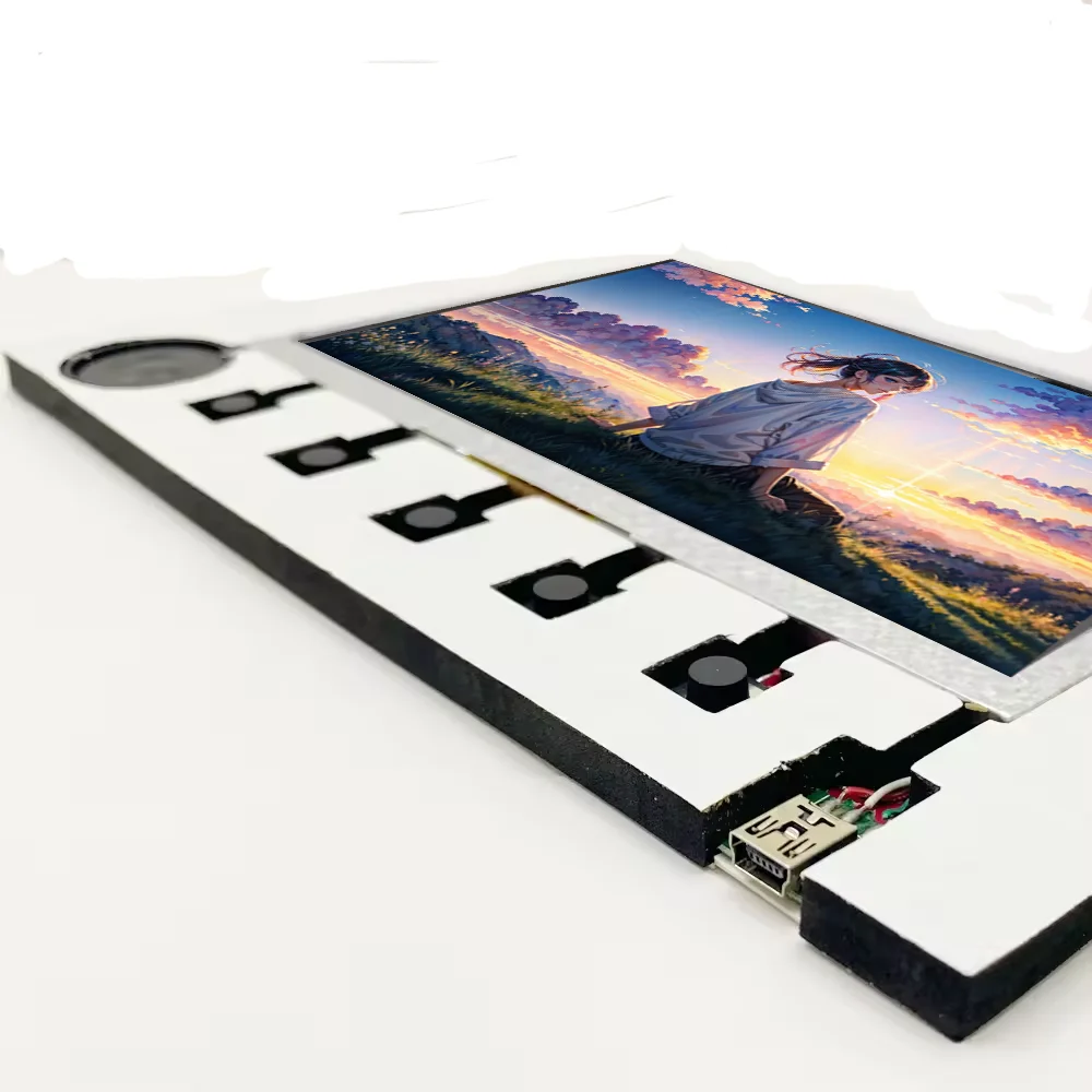 New design 7 inch display module lcd screen digital video brochure card components for advertising promotion