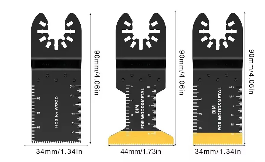 Industrial Grade Titanium Oscillating Saw Blade Wood Metal Hard Materials Laser Welded Multi-Tool Blades OEM Customization