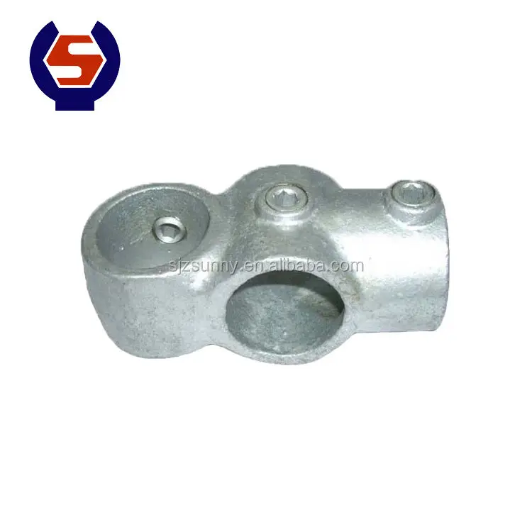 China Made High Quality Tee Joint Pipe Tube Fittings Sliver Malleable Iron Pipe Fitting Key Clamp Pipe Fittings
