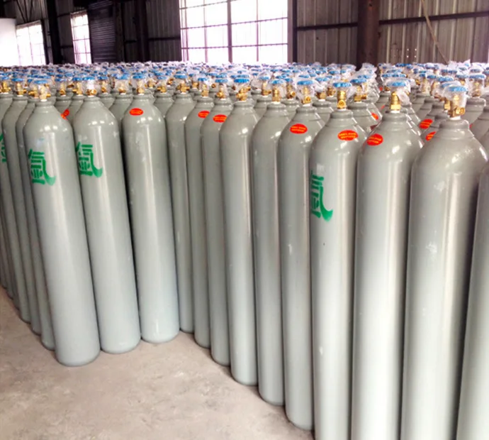 Aluminium Gas Cylinder 40L-800L Seamless Steel Cylinder for Oxygen/Carbon Dioxide/Helium/Argon/Nitrogen/No2/air