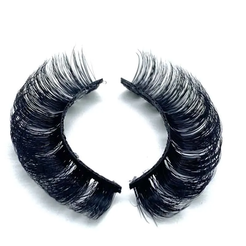 Russian Curly 3D Faux Mink Eyelashes Vendor Wholesale Fluffy Full Strip High Quality Lashes With Custom Packaging