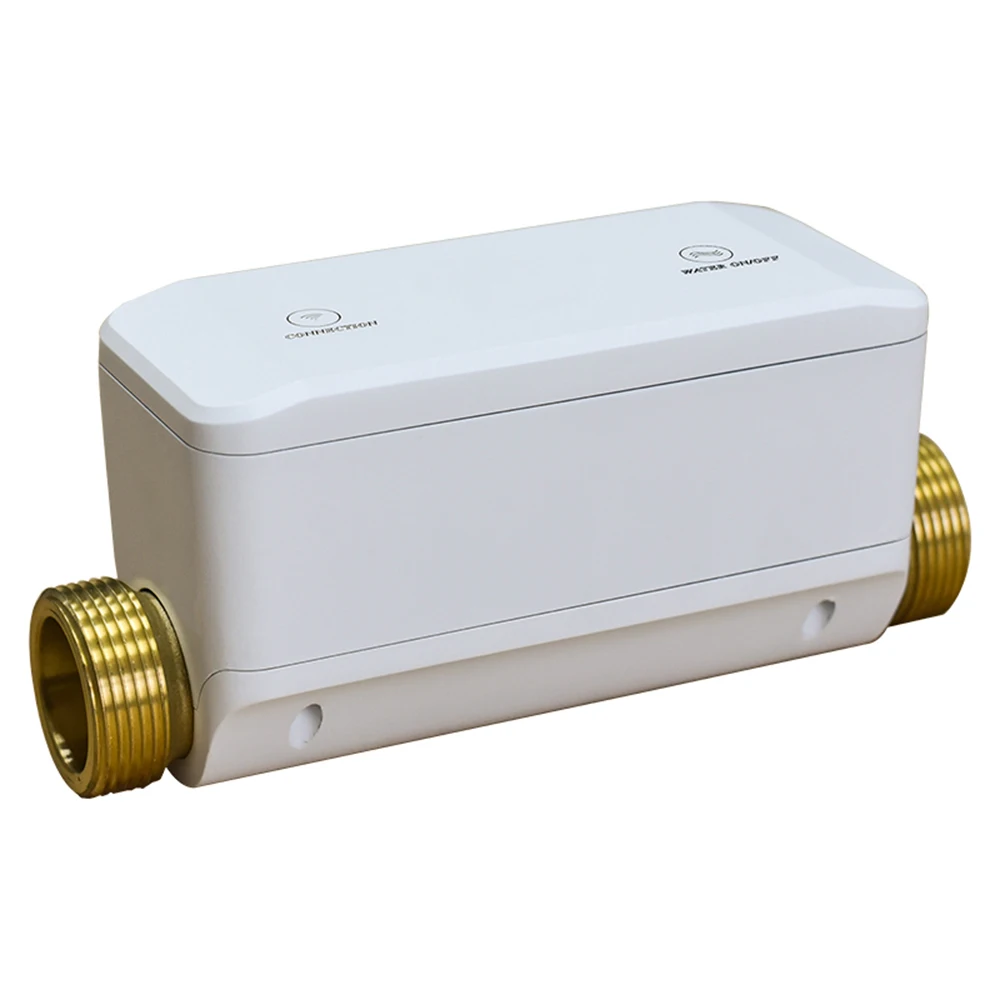 Tuya Smart Real-time Temperature Pressure Water Flow Rate Monitoring Check Leakage WiFi Water Valve Controller