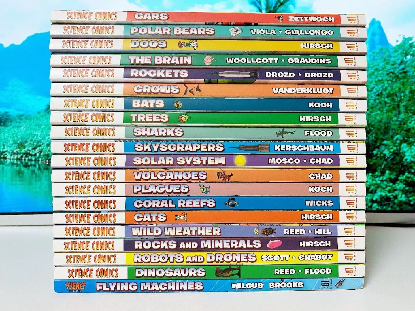 Wholesales 19 pcs/set Science Comics Popularization of Science Story Books for Kids