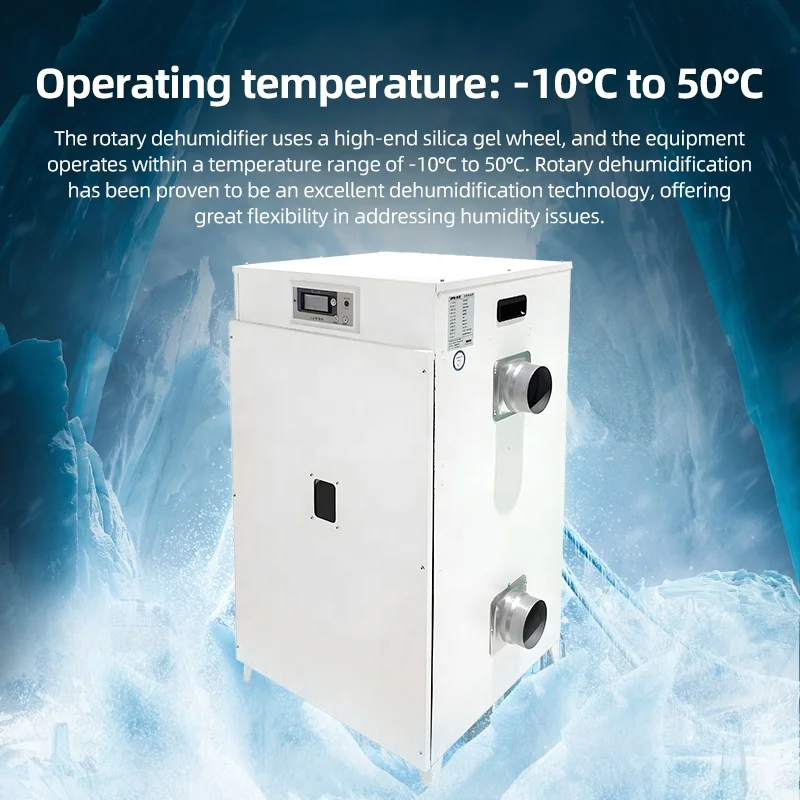 Portable Industrial Desiccant Rotor Dehumidifier Museum Server Room  Laboratory
