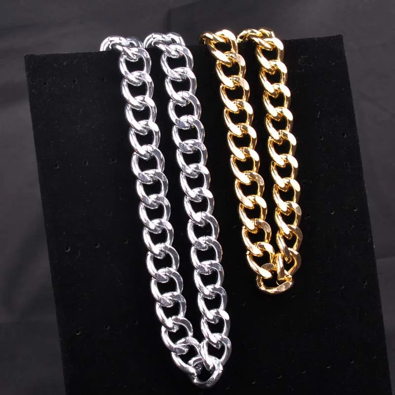 Hyperbole aureate bulky chain hip-hop necklace tide male domainly gas metal pendant individual character necklace