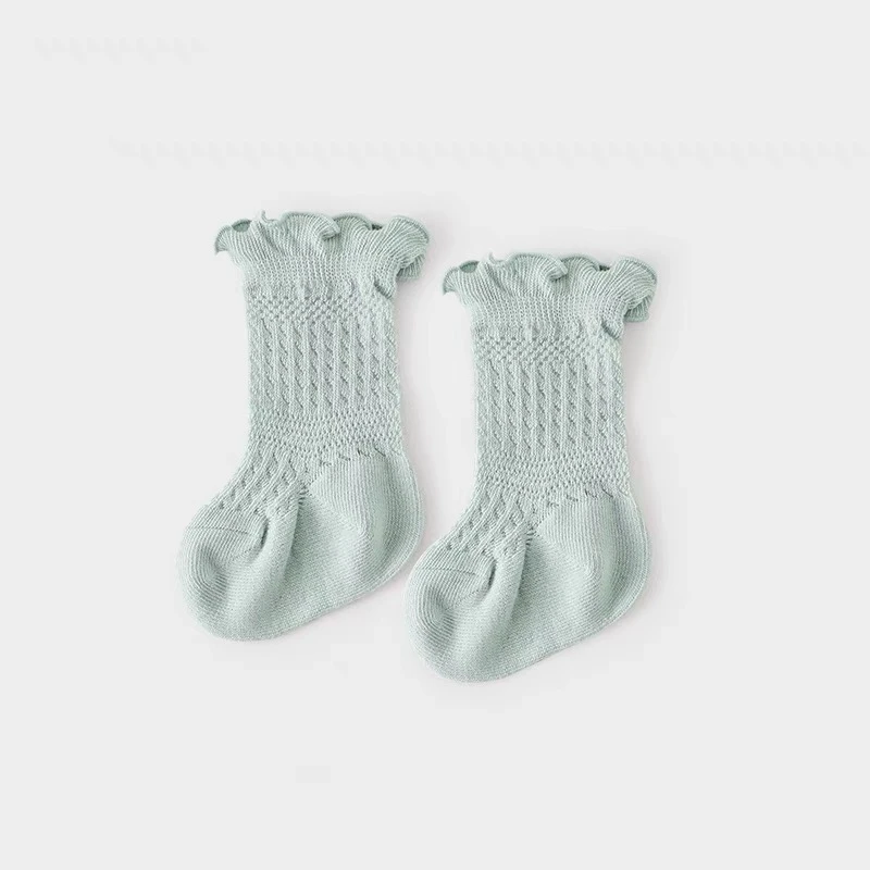 Socks supplier Good quality ankle cotton customer lady size pink/white/green/yellow kids dress socks with big flower