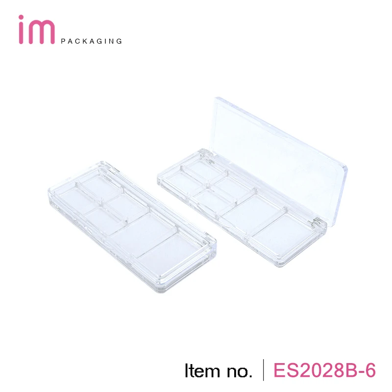 6 well empty AS makeup palette luxury makeup eyeshadow and blush packaging