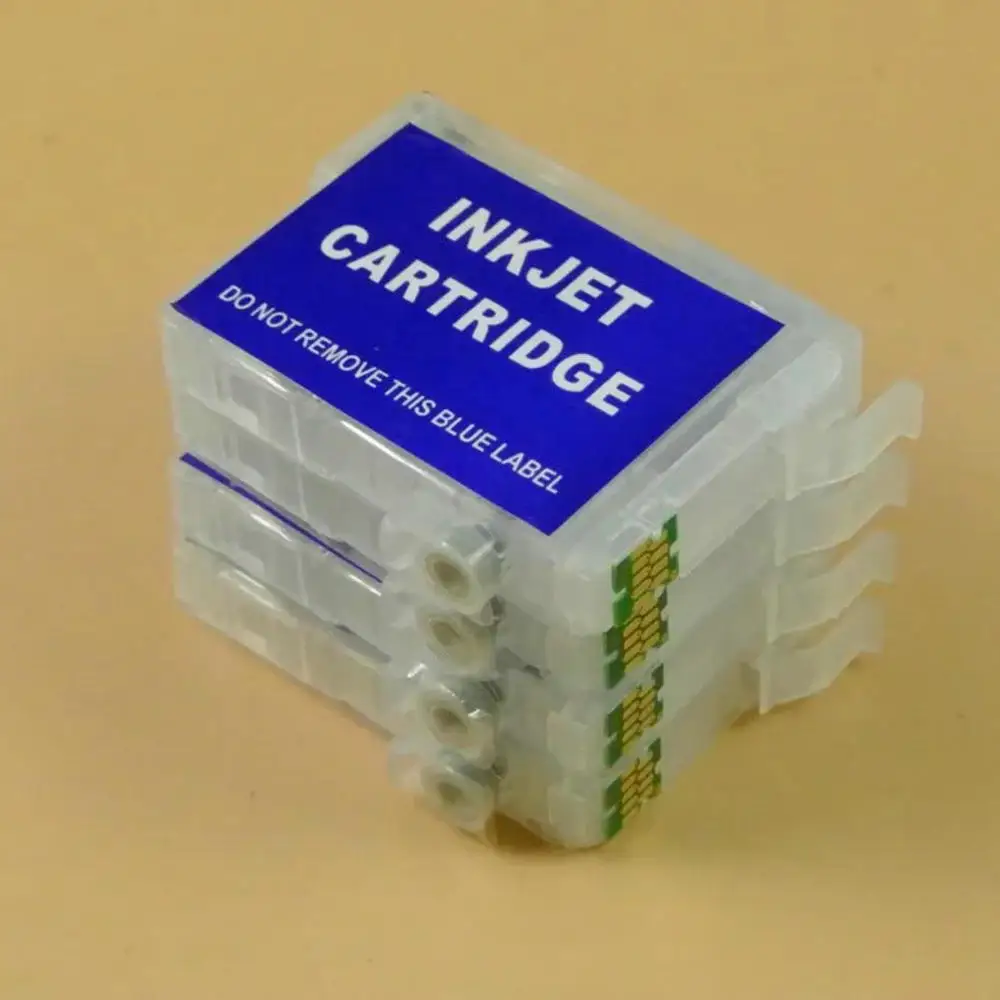 4pcs Refill Ink Cartridge with Chip for Epson XP-101 XP-201 XP-204 XP-401 XP-411 XP-211 XP-214 WF-2532 Printer T1971 T1962-T1964