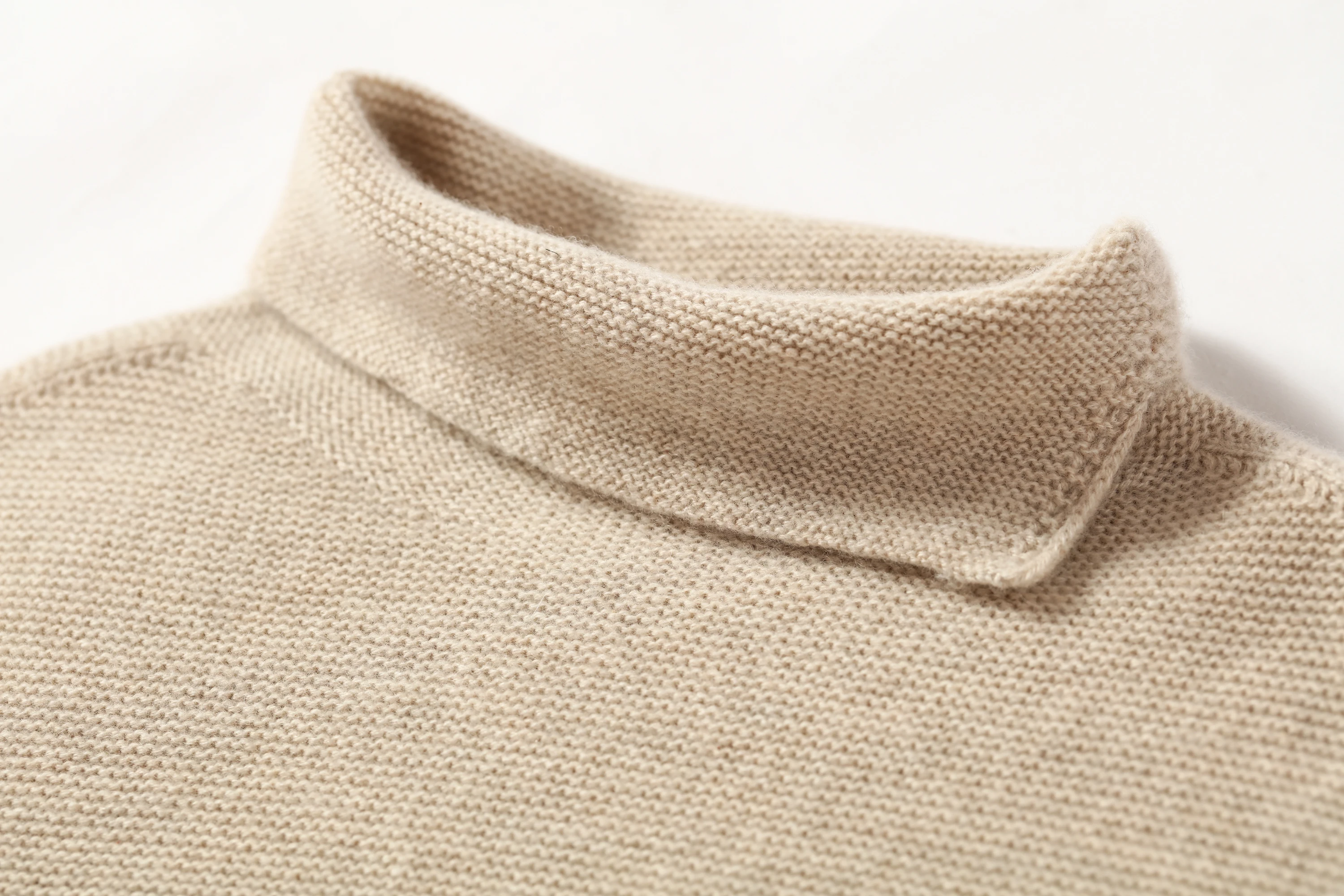 Luxury Pure Virgin Cashmere Women Cozy Knitwear Turtleneck Pullover Sweater