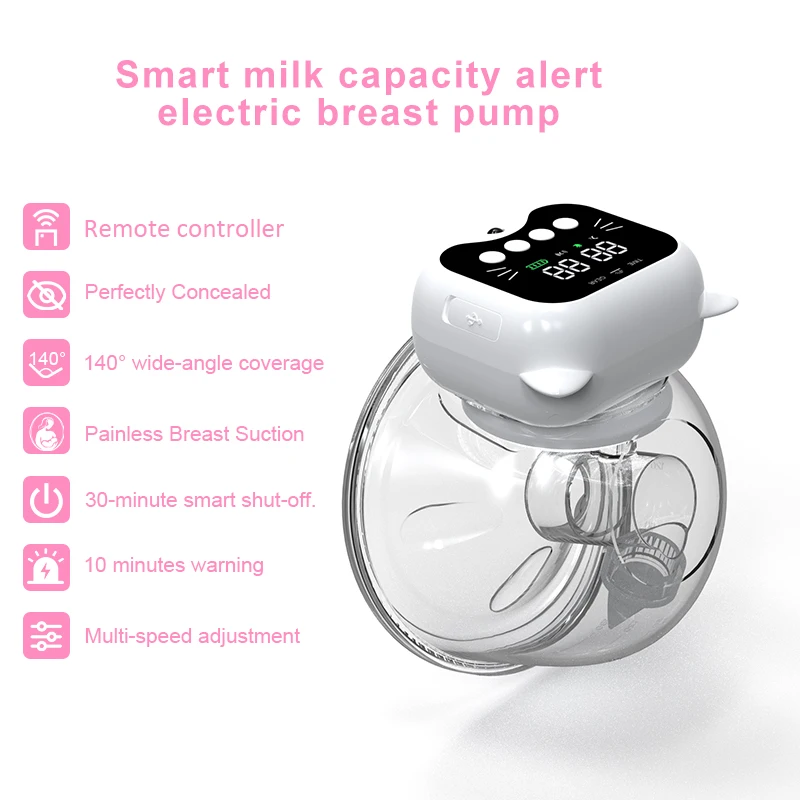 High Quality OEM&ODM display screen breast pump Massage Accessories remote control baby friendly Breastfeeding Breast Pump
