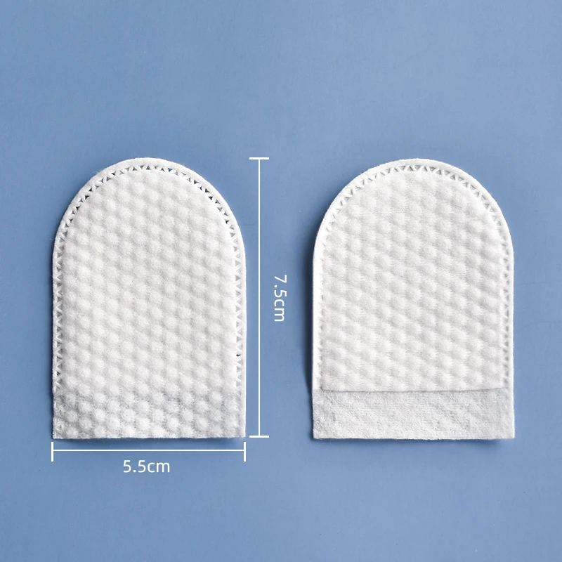 YoYoSoft Manufacture Sell Private Labeling Unbleached Pure Cotton Pads Disposable Pocket cosmetic Pad 75pcs