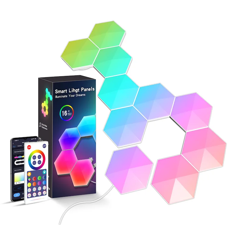 RGB smart Tuya APP control Night Light Indoor Wall Light Atmosphere Lamps For Game Bedroom Decoration