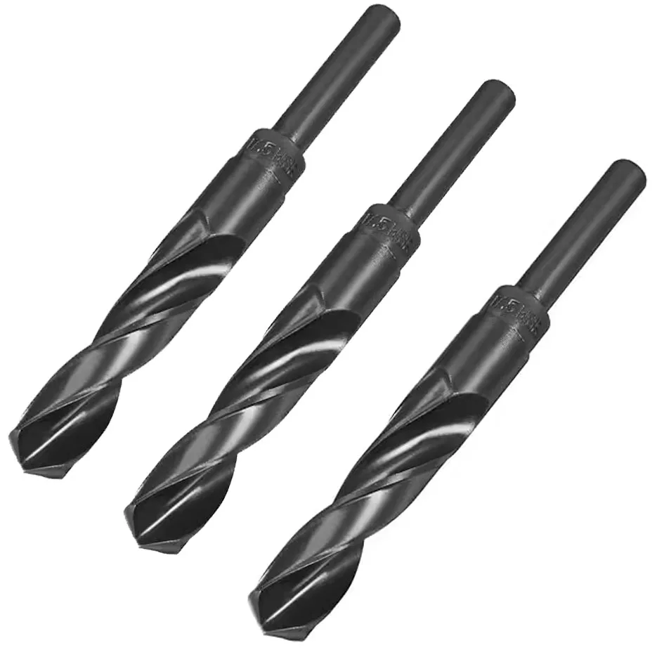 HSS Silver & Deming 1/2 сверло с уменьшенным хвостовиком для металла и стали | M2 Черное Золотое кобальтовое