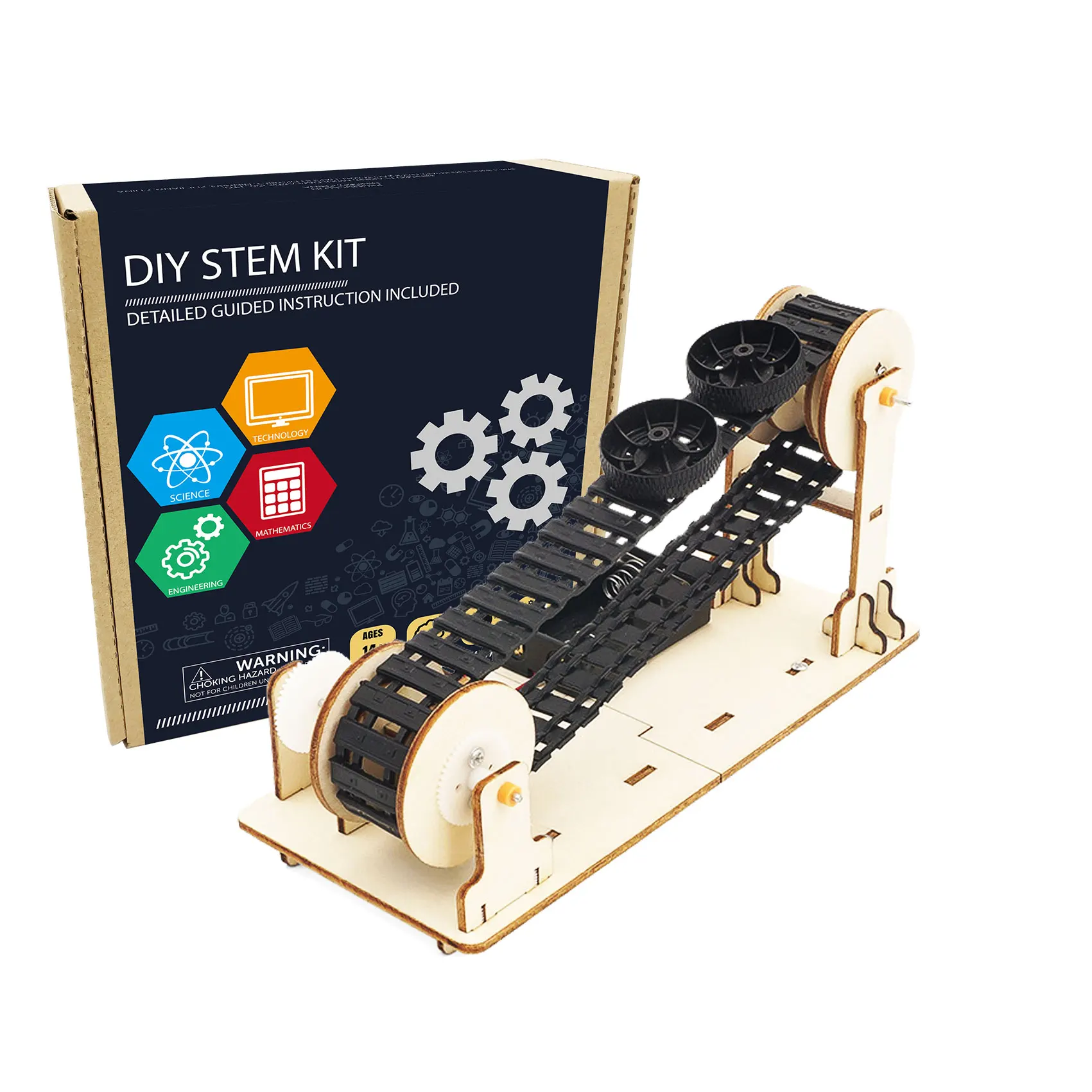 Educational Toy Wooden conveyor Science Robotics Engineering Stem Toys for Boys and Girls