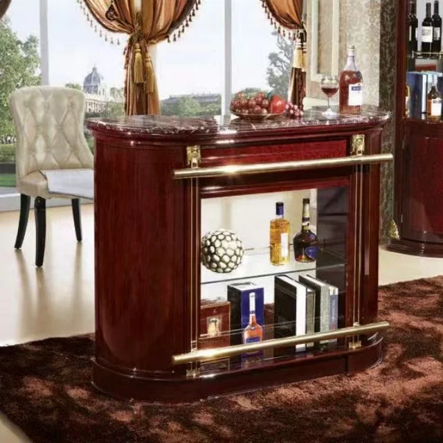 Classic Design Tall Wine Cabinet with Foldable Glass Display for Home Living Room Kitchen Dining Hotel Wine Cellar