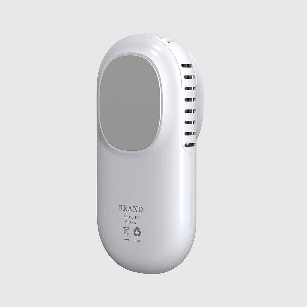 summer cooling pocket USB portable neck personal  rechargeable leafless mini cooler handheld fan