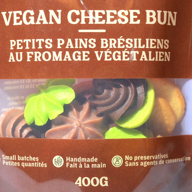 Mylar Bags With Window Digital Print Custom Plastic Stand Up 3 Side Sealed Pouch For Candy Cookies Packaging