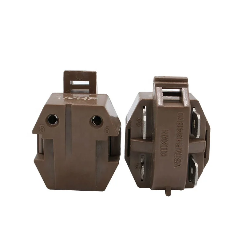 IC-3 3Pins 110V 220V Refrigerator Spare Parts Brown Color Thermal Overload Relay For Refrigerator Compressor