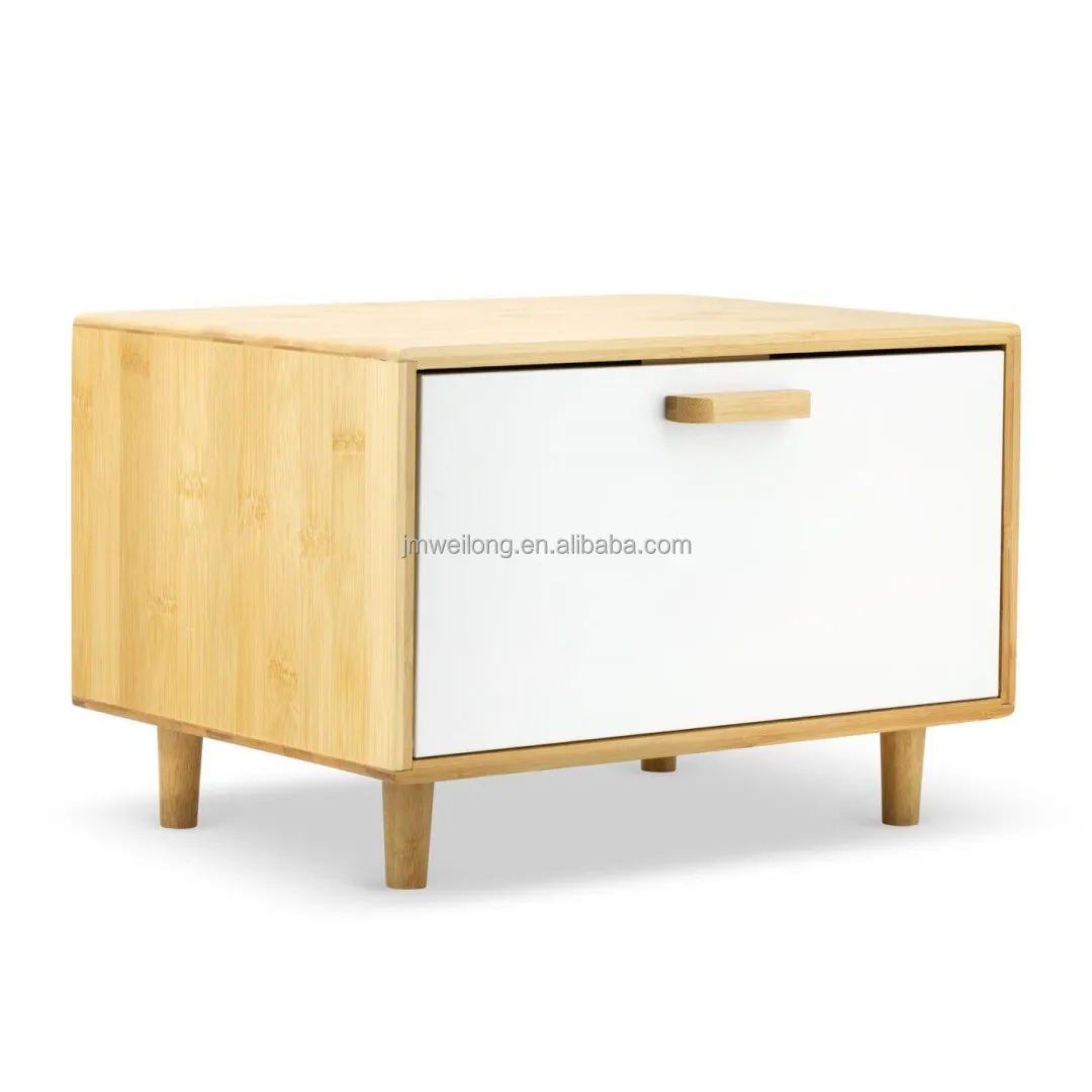 Wholesales bamboo and metal bread box Vintage Galvanized Kitchen Metal Bread Bin home decal square home storage box