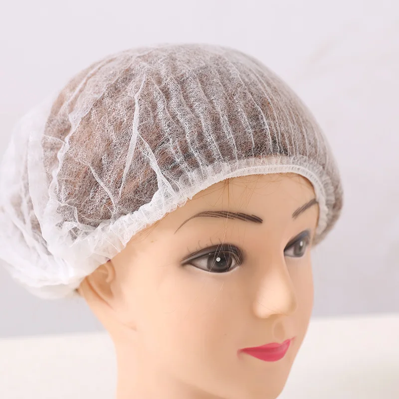 OEM Нетканые Одноразовые Bouffant анти-выпадение волос шапочка для волос с круглой головкой волосяной покров чистая домашний чепец