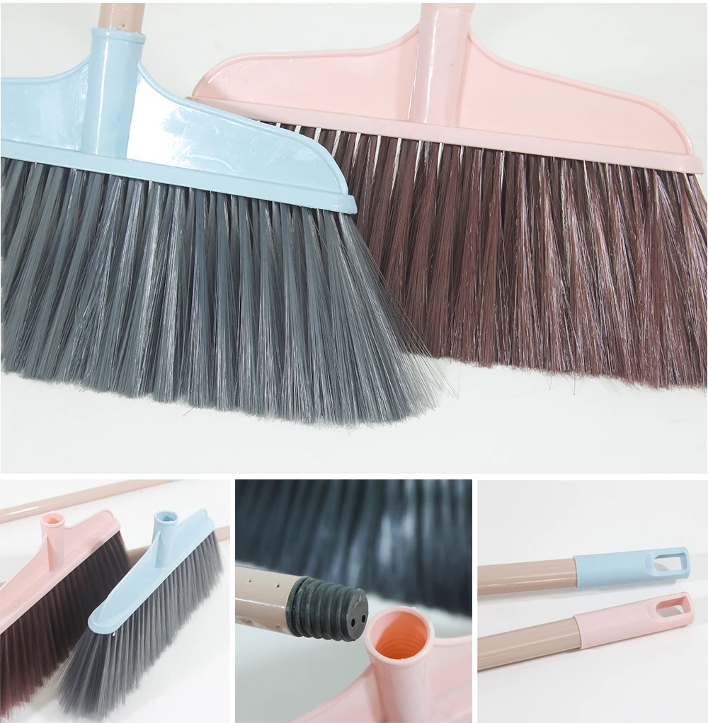 Reliable reputation industrial Blue broom Wholesale hotel cleaning broom  Cleaning Sweeping Brush Indoor Outdoor Sweeping Broom