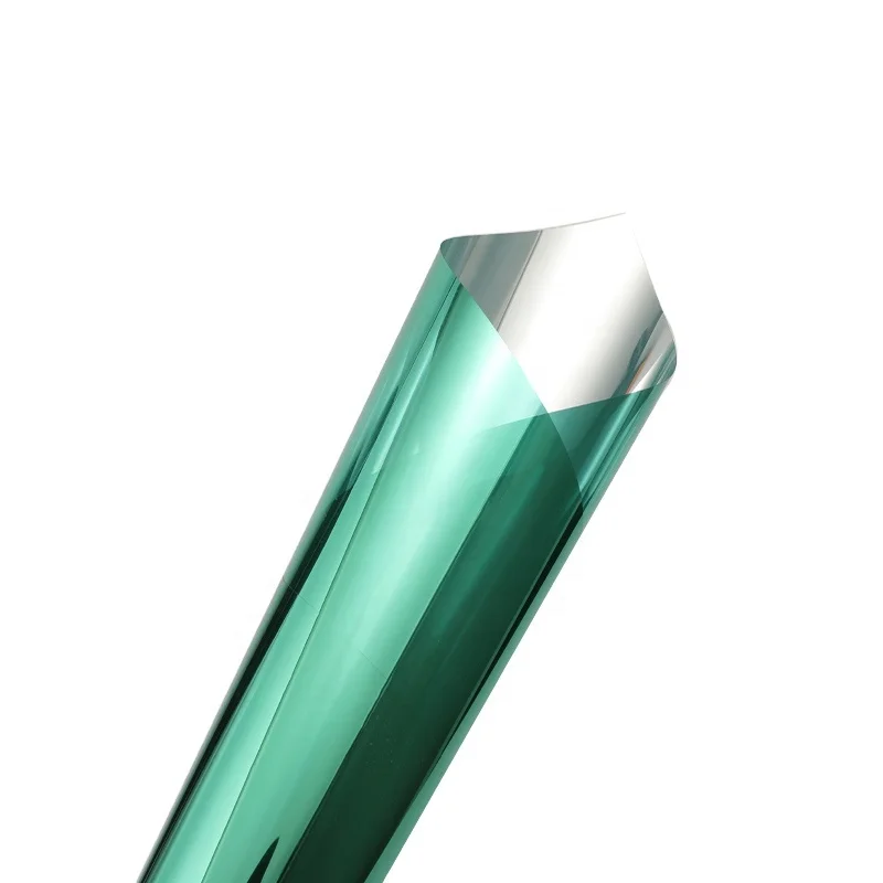 Hot Selling With High Quality Easy Install Stickers Building Window Film PET Material And Green Silver Building Films