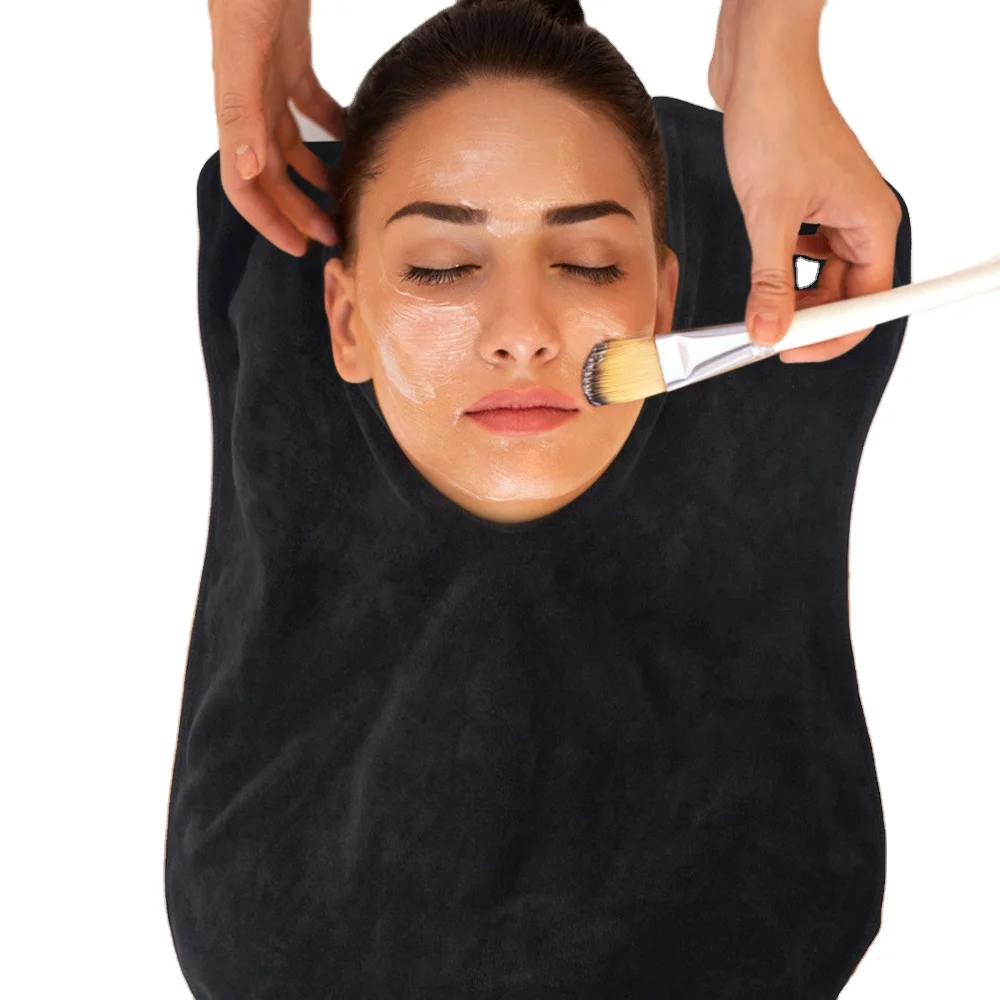 Custom Breathable Microfiber Beauty Salon Face  Forked Skin Care Towels Split Towel Professional Facial SPA Towel