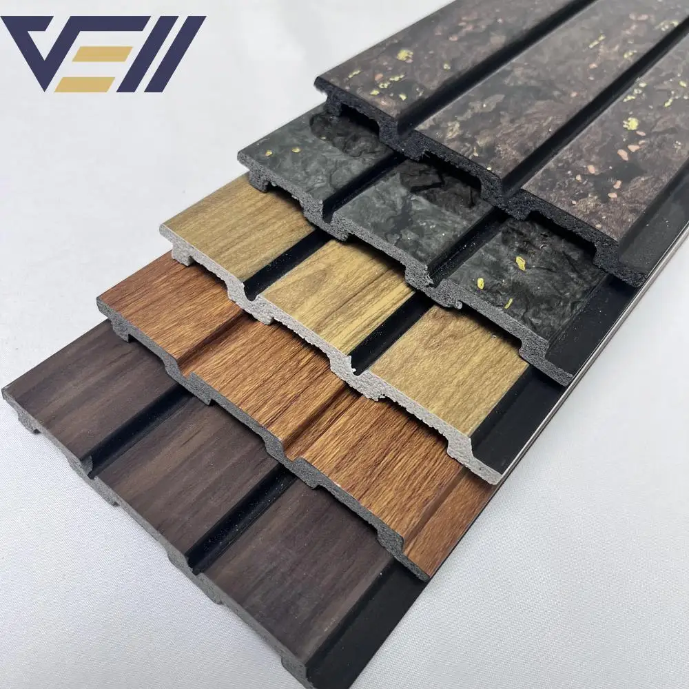 ps foam charcoal polystyrene decorative outdoor exterior interior fluted slat wall decor panel wall interior