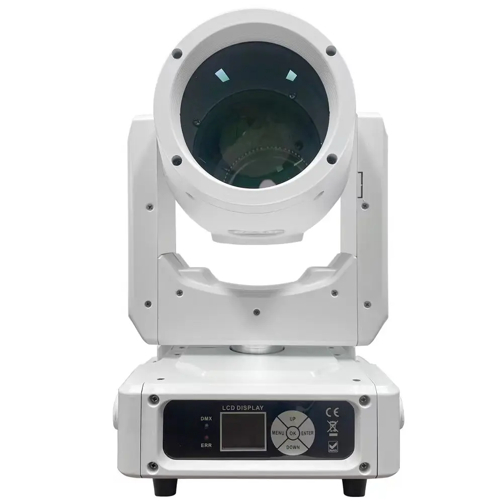 White housing Mini 230w Moving Beam Rotating 8+16+24 Faced Prism 230 Moving Head Beam Spot Light For Stage Lighting