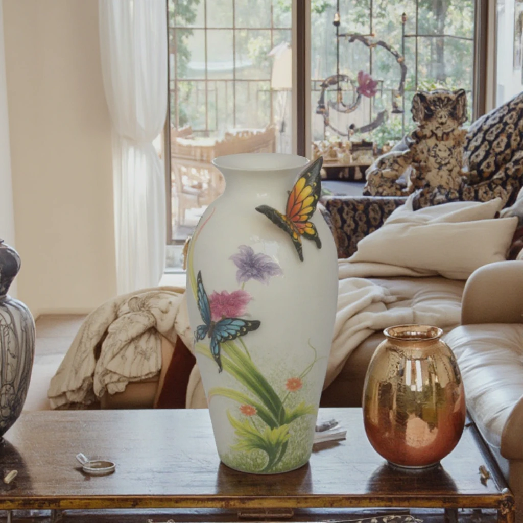 13-Inch Fairy Resin Crafts Flower Vase Home Decor with Various Shapes and Styles