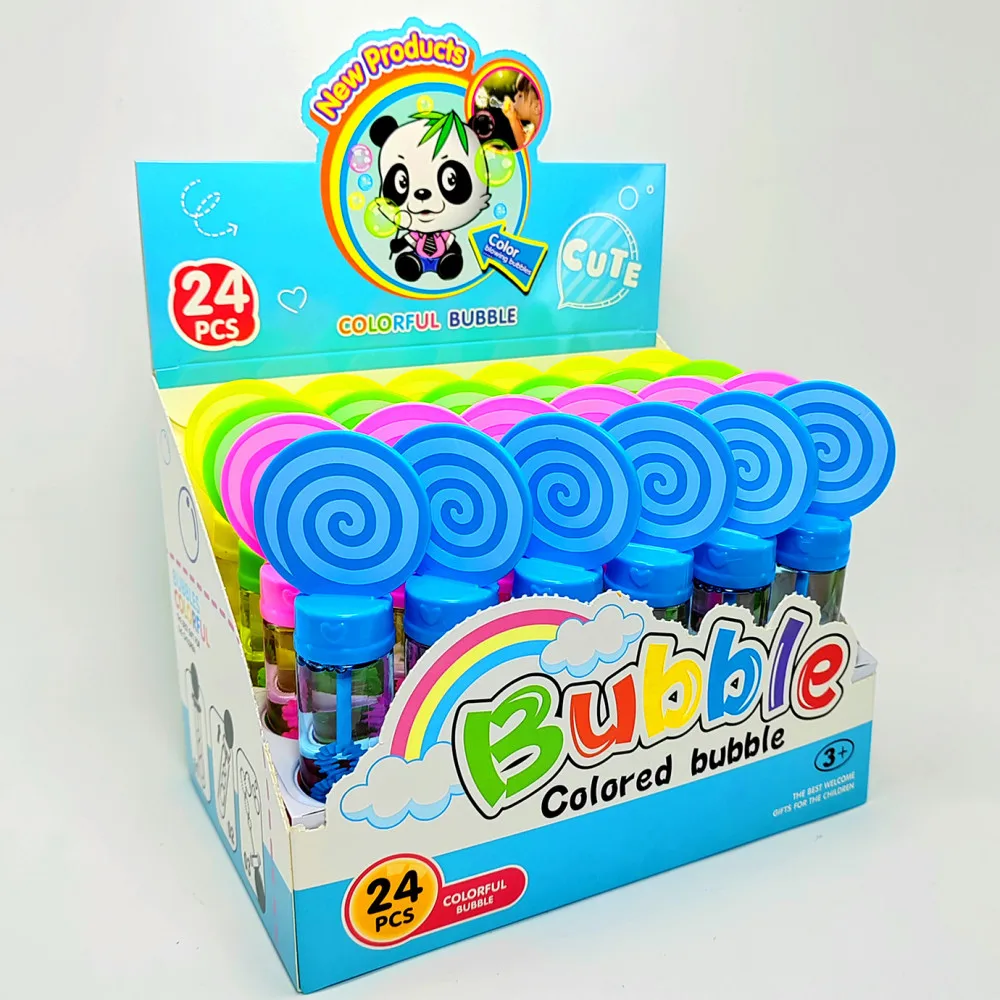 OEM promotion  kid bubble tube 30 ml Cartoon Bubble water wand toy Wholesale
