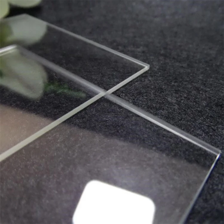 Настраиваемая термостойкая полированная прозрачная стеклянная пластина из плавленого квадратного кварца