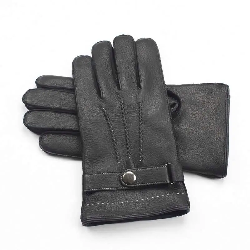 Wholesale high quality factory pew leather gloves men winter driving gloves winter gloves