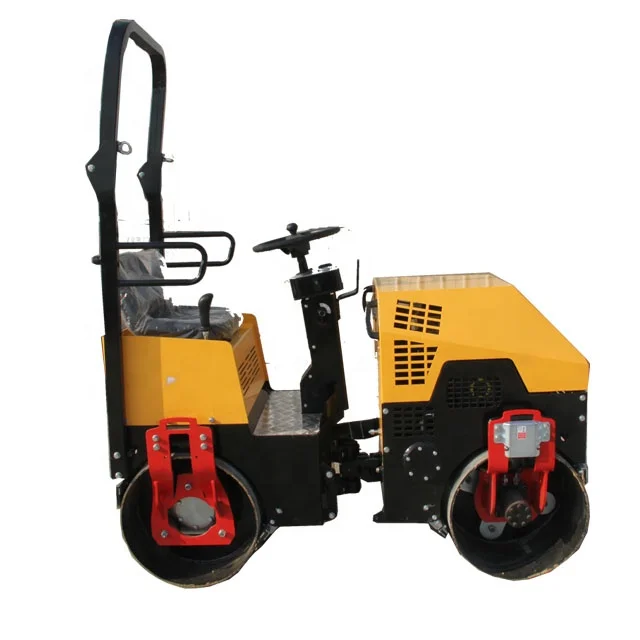 Cheap Small Mini Medium Specification Two Smooth Walk Behind Wheel Dirt Sit On Vibrating Drum Road Roller Machines Manufacturers