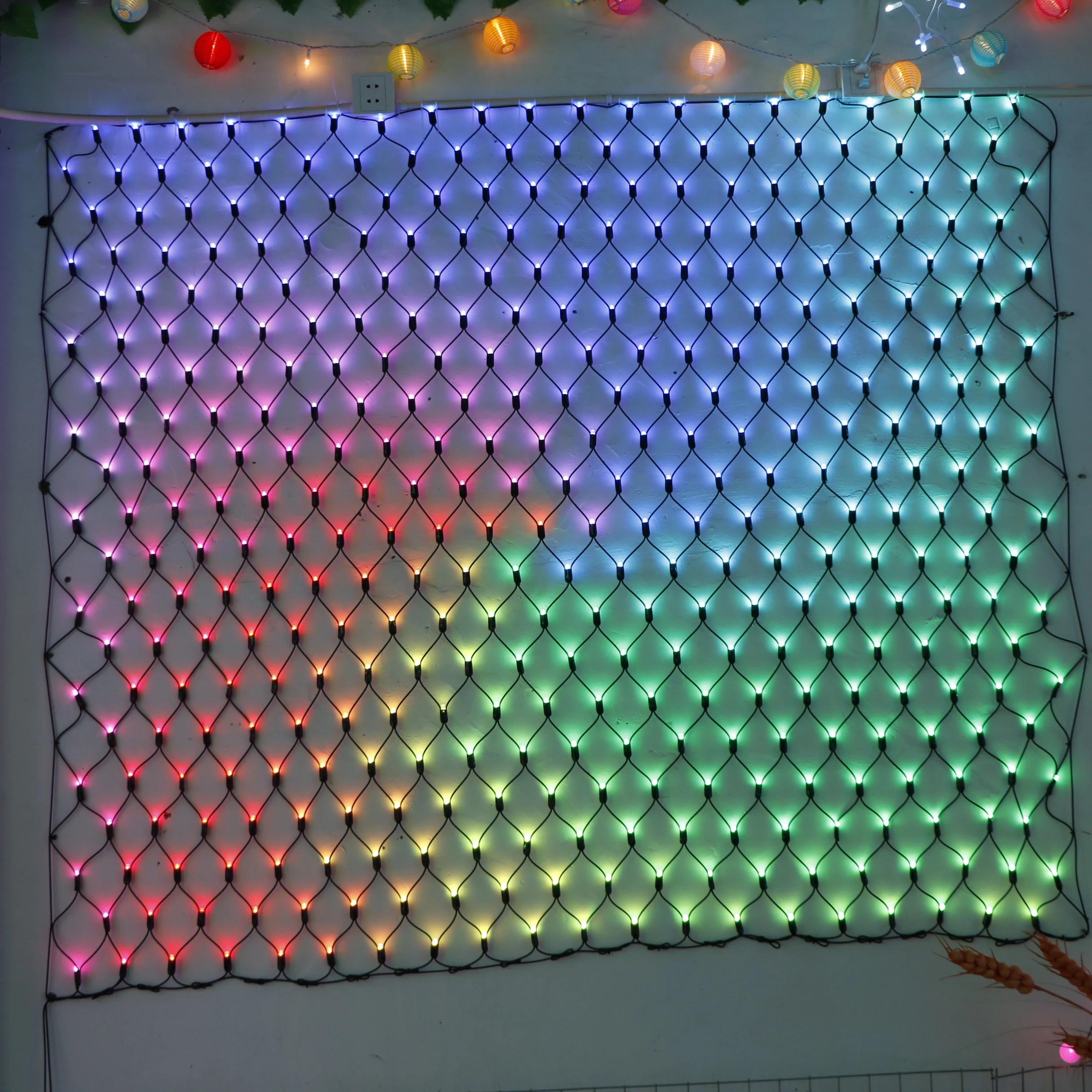  Уличное украшение Рождественская сказочная светодиодная подсветка rgb для рыболовной