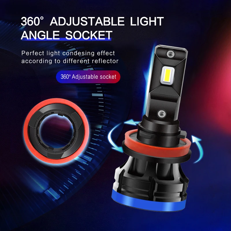 D9 H8 H9 H11 H16 LED Headlights Bulbs Combo High Beam Low Beam 6000K 6500K Xenon White Xtreme