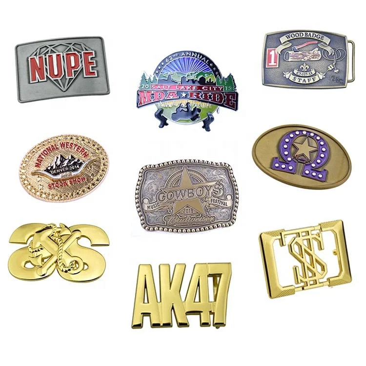 Wholesale Custom Western Mens Fancy Blank Alloy Belt Buckle Metal Brass Custom Logo Belts Buckles
