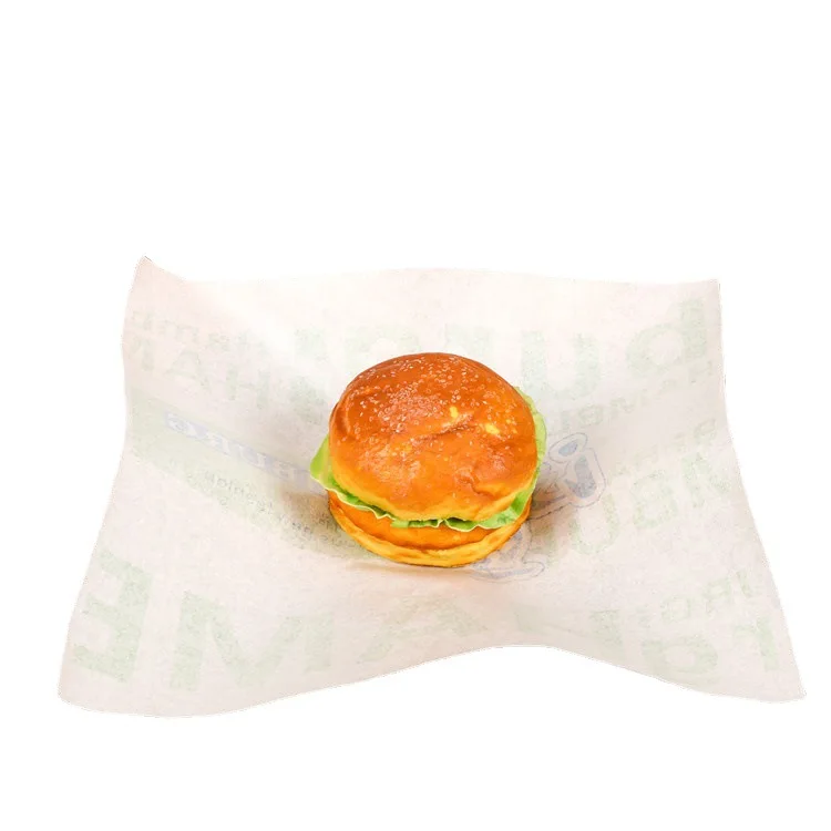 burger wrapping paper custom burger  Pocket Burger Wrap  Hamburger Grease Proof Paper sandwich wrap paper
