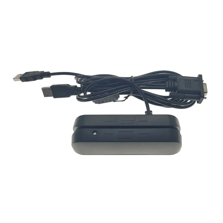 Dual Heads Magnetic Card Reader with multi-interfaces( 2 USB ports and RS232 port)